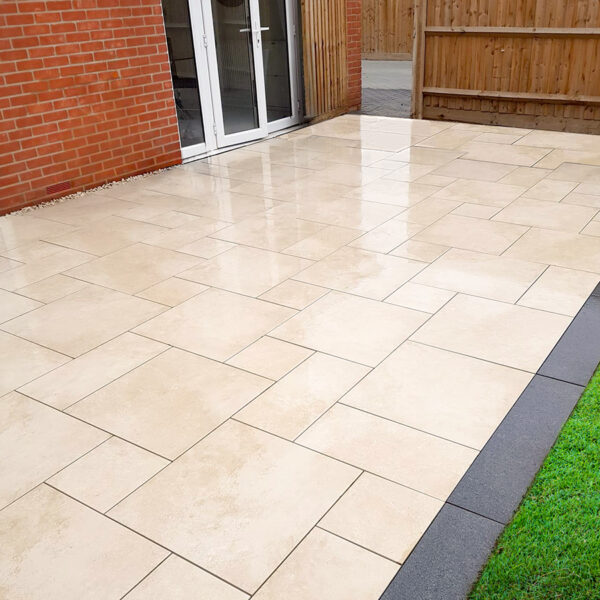 Ivory Beige Mixed Size Vitrified Porcelain 20mm