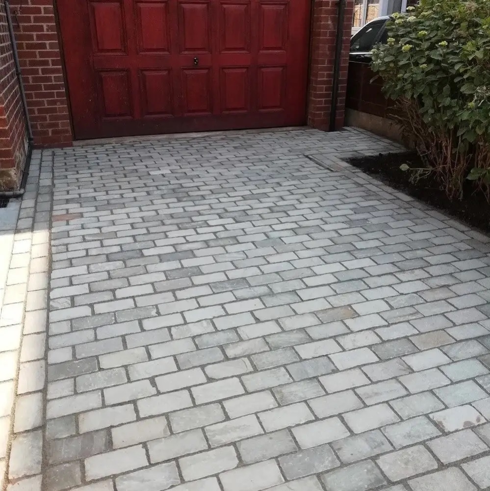 Kandla Grey 200x100 40mm+ Natural Sandstone Setts - 1m2 Price