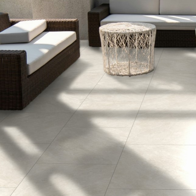 Quartz White Porcelain Paving 20mm 900x600