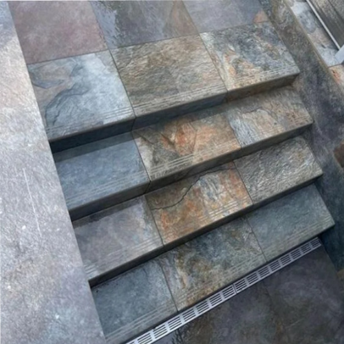 Copper Slate Porcelain Step