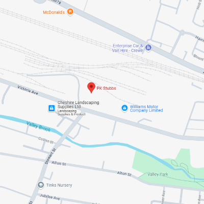 Map of Cheshire Garden Products