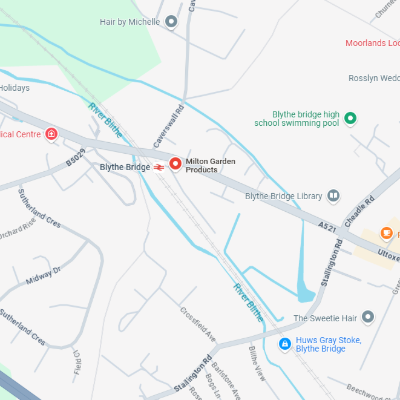 Map of Cheshire Garden Products