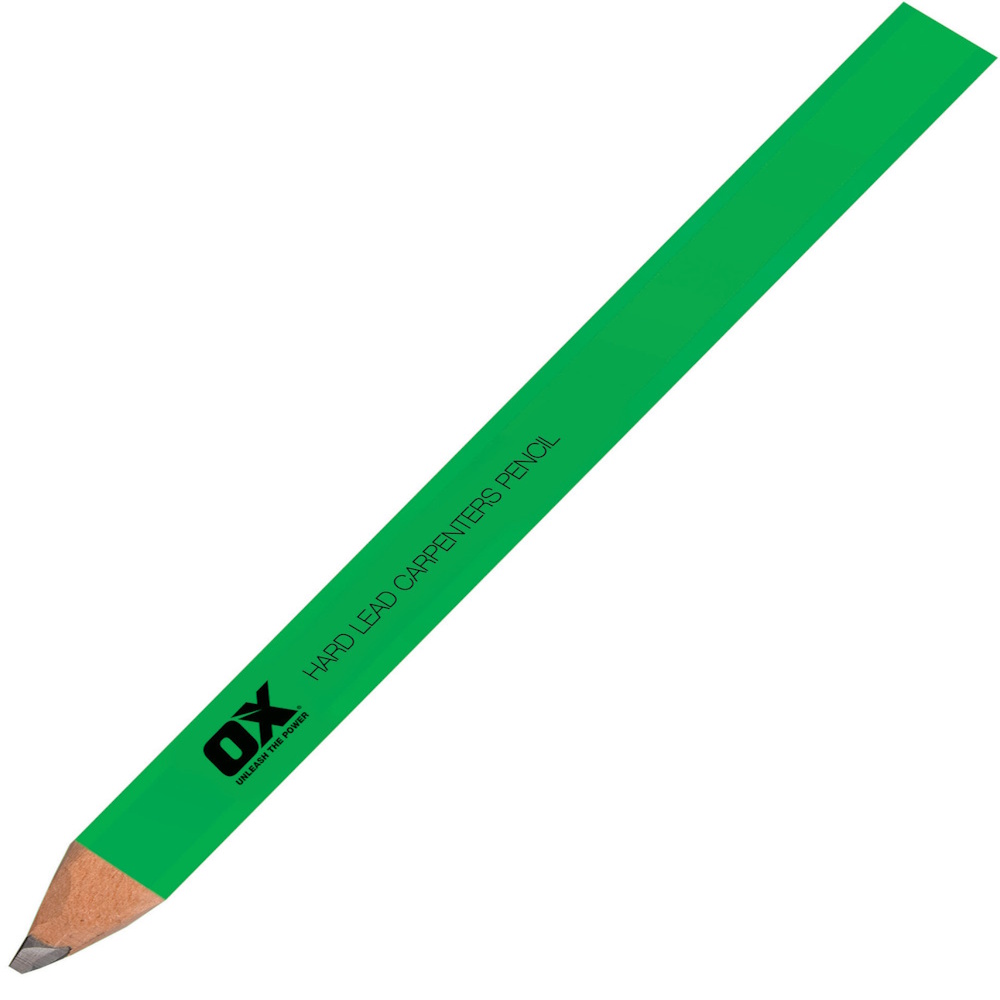 OX Trade Hard Green Carpenters Pencils | 10 Pack